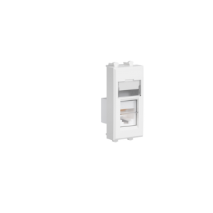 ДКС 4400361 Компьютерная розетка RJ-45 модульная, кат5е экранированная, Avanti,Белое облако, 1 модуль DKC