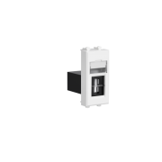 ДКС 4400401 USB 20 розетка модульная, тип А-А, Avanti, Белое облако, 1 модуль DKC