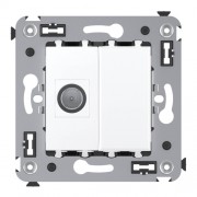 ДКС 4400503 Розетка TV оконечная в стену, Avanti, Белое облако DKC