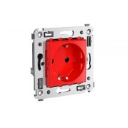 ДКС 4401003 Розетка в стену, 2P+E, с з/ш, Avanti, Красный квадрат DKC