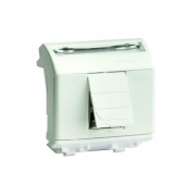 ДКС 75450S Комроз RJ45 кат5e экран, 8P8C, Brava, слонкость, 2мод DKC