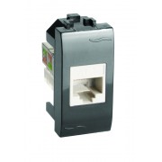ДКС 77120N Телроз RJ12, 6P6C, Brava, черн, 1мод DKC