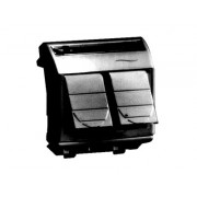ДКС 77453N Комроз двойная RJ45 кат6 экран, 8P8C, Brava, черн, 2мод DKC